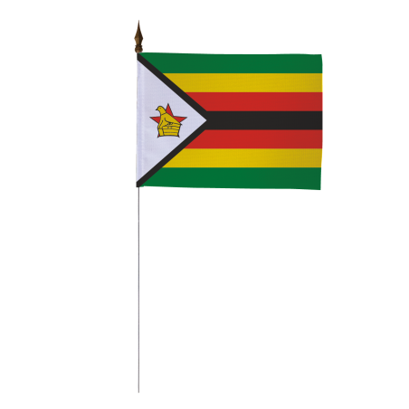 Drapeau de table du Zimbabwe 10 x 15 cm