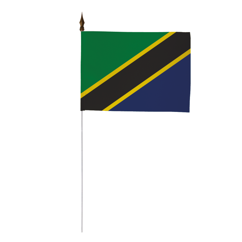 Drapeau de table de la Tanzanie 10 x15 cm