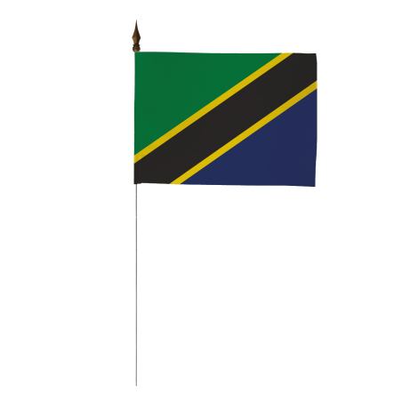 Drapeau de table de la Tanzanie 10 x15 cm