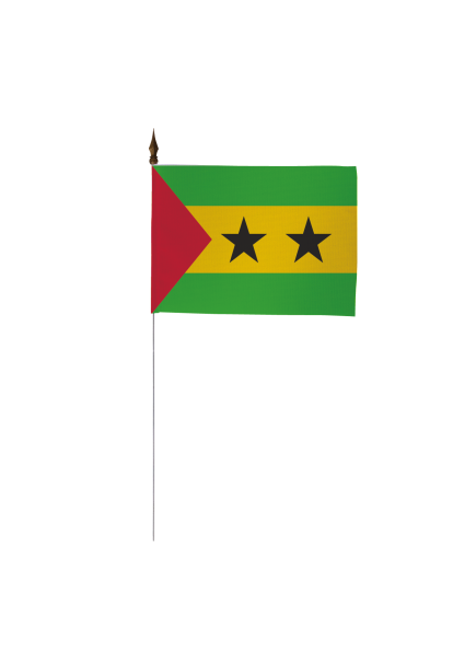 Drapeau de table de Sao Tomé et Principe 10 x 15 cm
