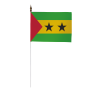 Drapeau de table de Sao Tomé et Principe 10 x 15 cm