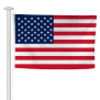 Pavillon Etats-Unis 50x75 cm