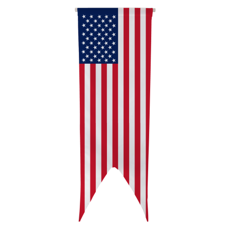 Oriflamme Etats-Unis 40x120 cm