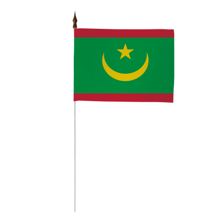 Drapeau de table de la Mauritanie 10 x 15 cm 