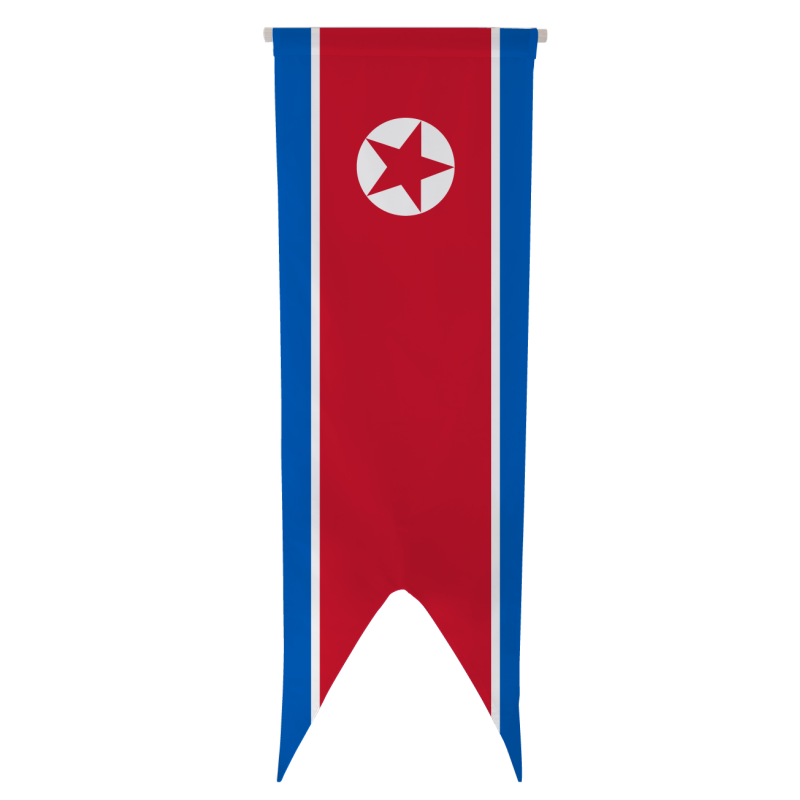 Oriflamme de la Corée du Nord