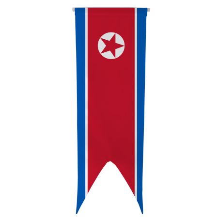 Oriflamme de la Corée du Nord