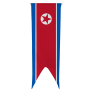 Oriflamme de la Corée du Nord