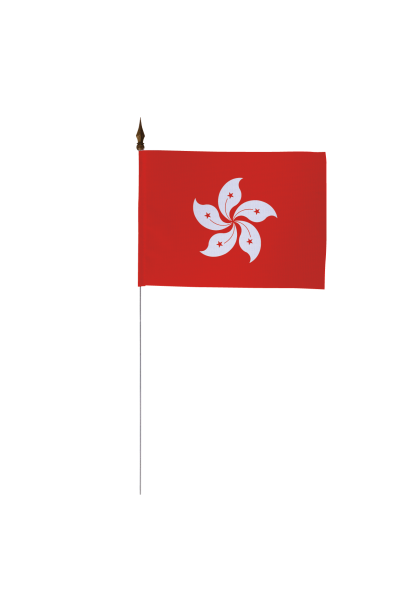 Drapeau de table Hong Kong 10 x 15 cm