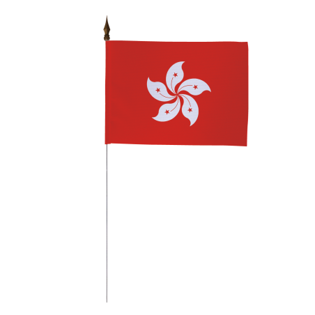 Drapeau de table Hong Kong 10 x 15 cm
