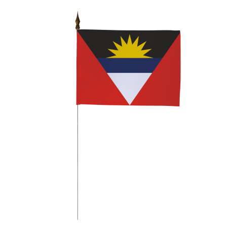 Drapeau de table de l'Antigua et Barbuda 10 x 15 cm