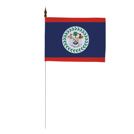 Drapeau de table du Belize 10 x 15 cm