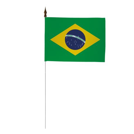 Drapeau de table du Brésil 10 x 15 cm