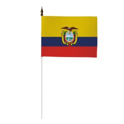 Drapeau de table de l'Equateur 10 x 15 cm