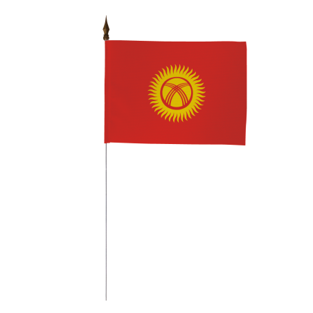 Drapeau de table Kirghiztan 10 x 15 cm
