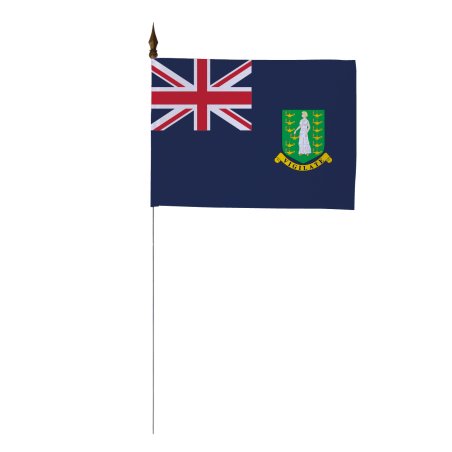 Drapeau de table Iles Vierges Britanniques 10 x 15 cm