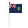 Drapeau de table Iles Vierges Britanniques 10 x 15 cm