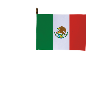 Drapeau de table Mexique 10 x 15 cm