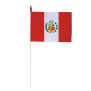 Drapeau de table Pérou 10 x 15 cm
