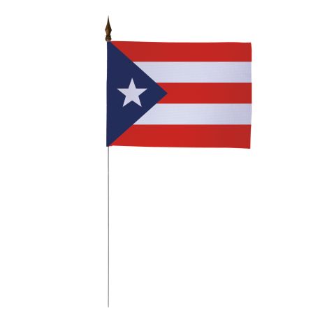 Drapeau de table Porto Rico 10 x 15 cm