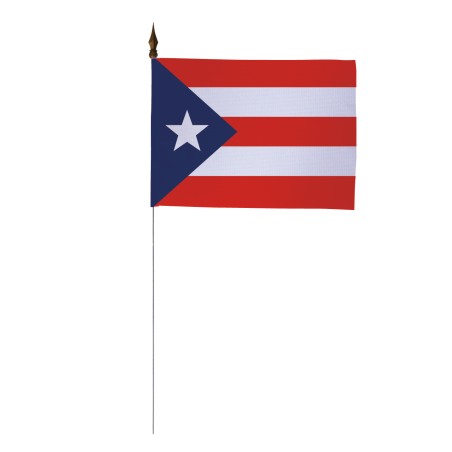 Drapeau de table Porto Rico 10 x 15 cm