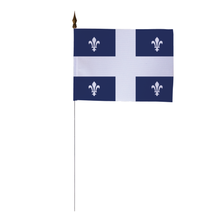 Drapeau de table Québec 10 x 15 cm