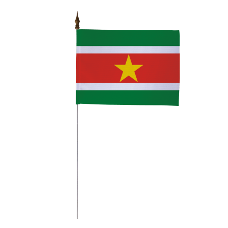 Drapeau de table Surinam 10 x 15 cm