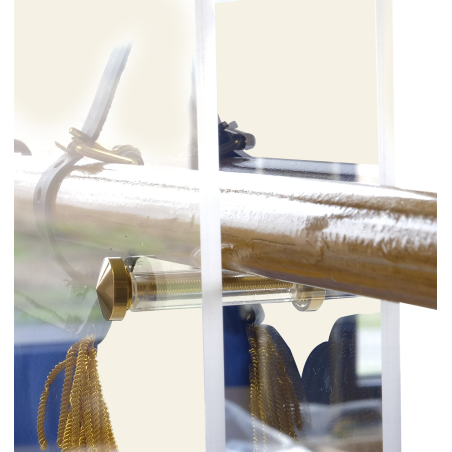 Vitrine plexi pour fanion militaire