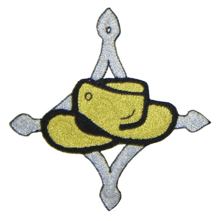 Drapeau Association brodé sur OTTOMAN
