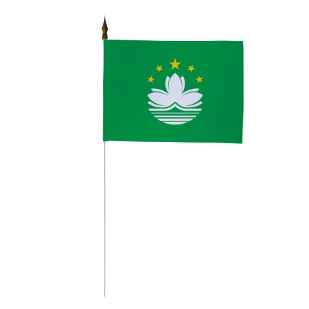 Drapeau de table Macao 10 x 15 cm