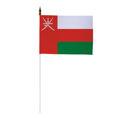 Drapeau de table Oman 10 x 15 cm