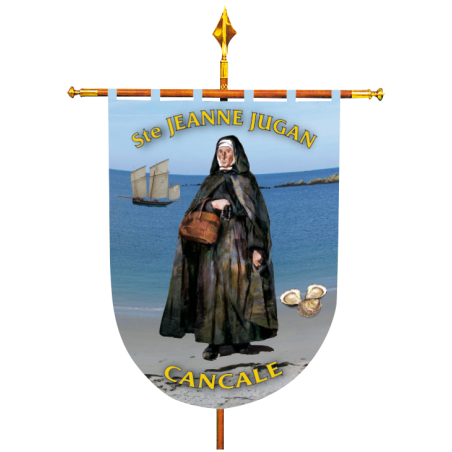 Bannière de confrérie imprimée