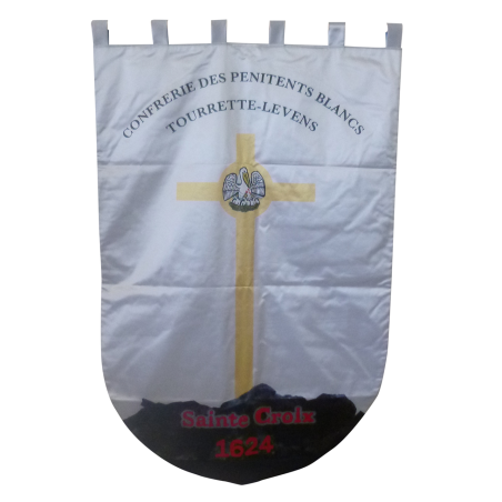 Bannière de confrérie imprimée