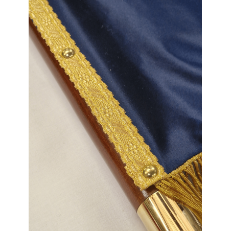 Drapeau imprimé en satin brillant