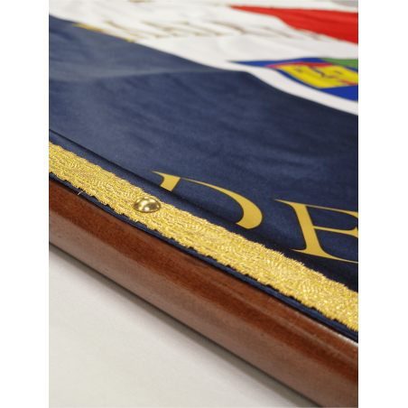 Drapeau imprimé en satin brillant