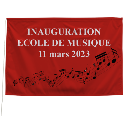 Tissu d'inauguration personnalisé