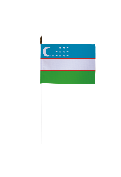 Drapeau de table Ouzbékistan 10 x 15 cm