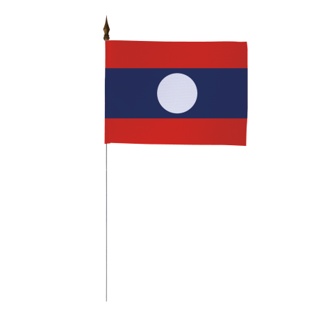 Drapeau de table Laos 10 x 15 cm