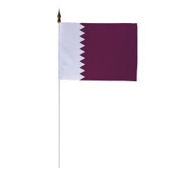 Drapeau de table Qatar 10 x 15 cm