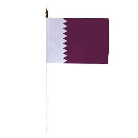 Drapeau de table Qatar 10 x 15 cm