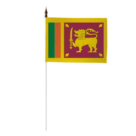 Drapeau de table Sri Lanka 10 x 15 cm