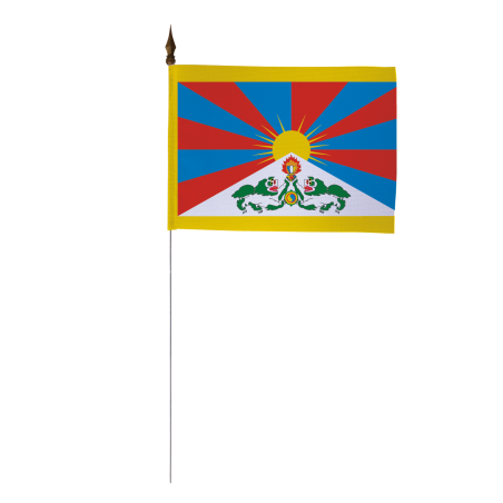 Drapeau de table Tibet 10 x 15 cm