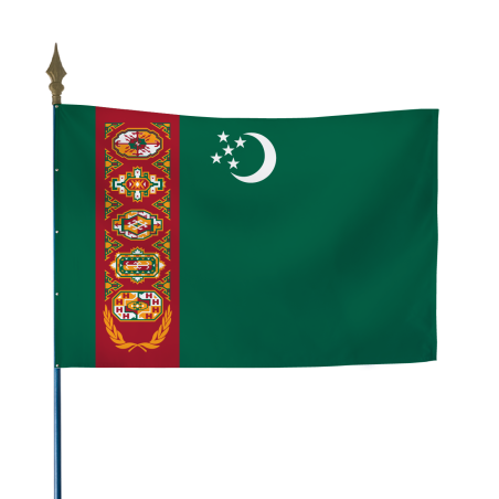 Drapeau Turkmenistan