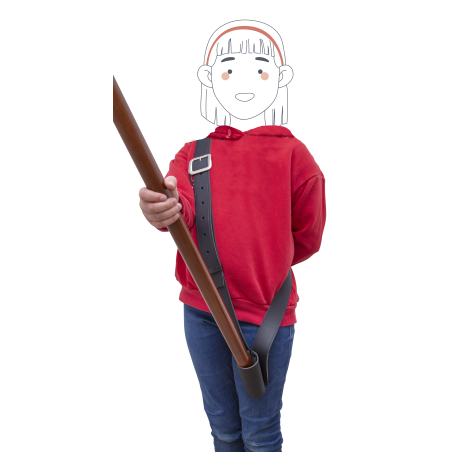 Baudrier Taille Enfant en cuir noir