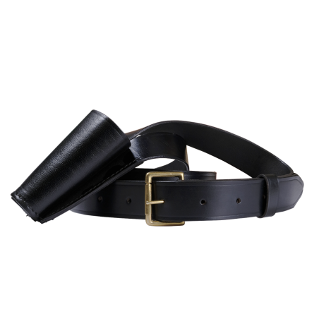 baudrier porte-drapeau standard en cuir noir