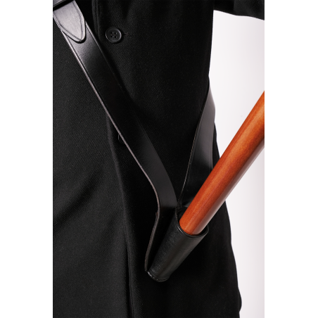 Emplacement du drapeau d'association du baudrier porte-drapeau en cuir noir