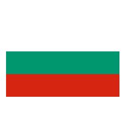 Lot de 100 drapeaux de table Bulgarie en plastique