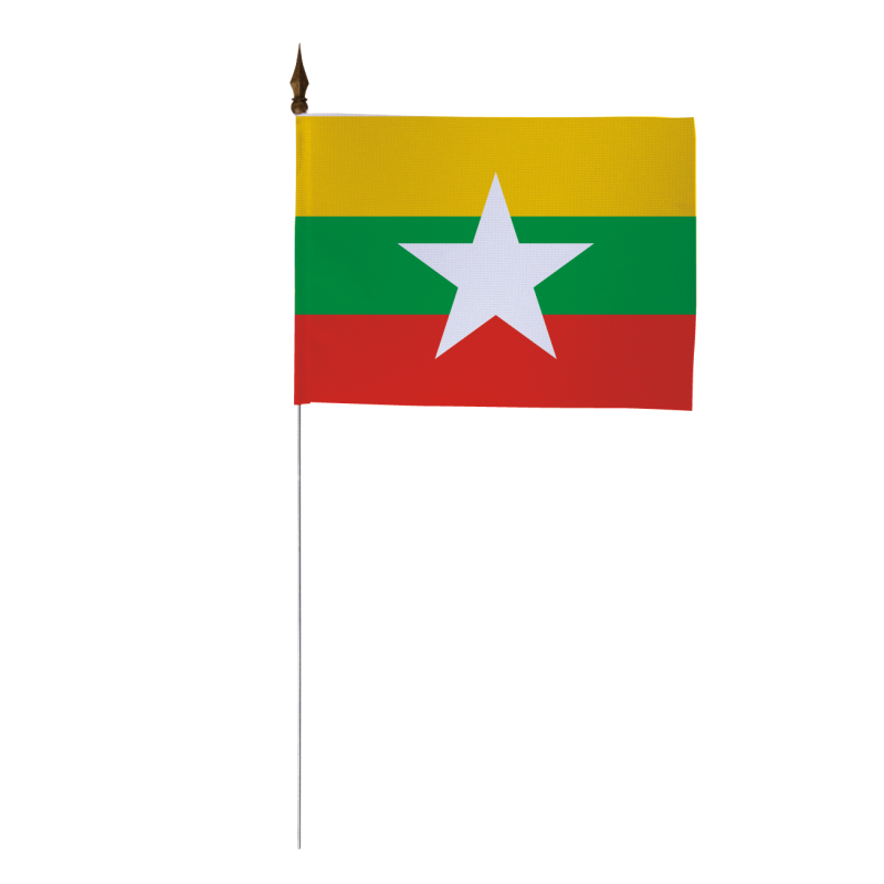 Drapeau de table Myanmar