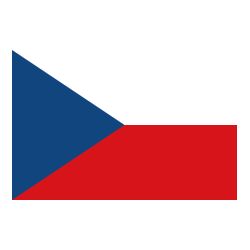 Drapeaux République Tchèque à agiter 9.5 x 16 cm - Lot de 100