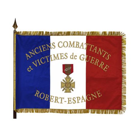 Drapeau Association brodé sur OTTOMAN