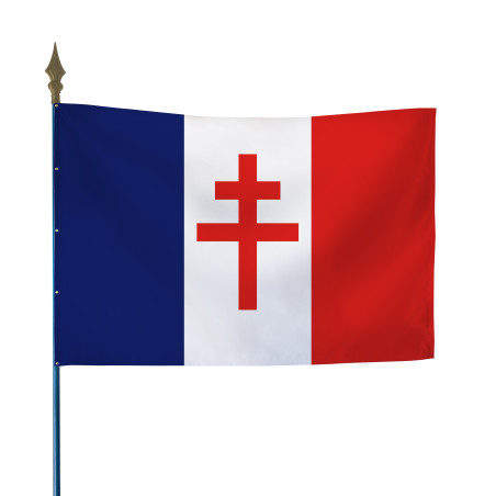 Drapeau Croix de Lorraine - Rouge